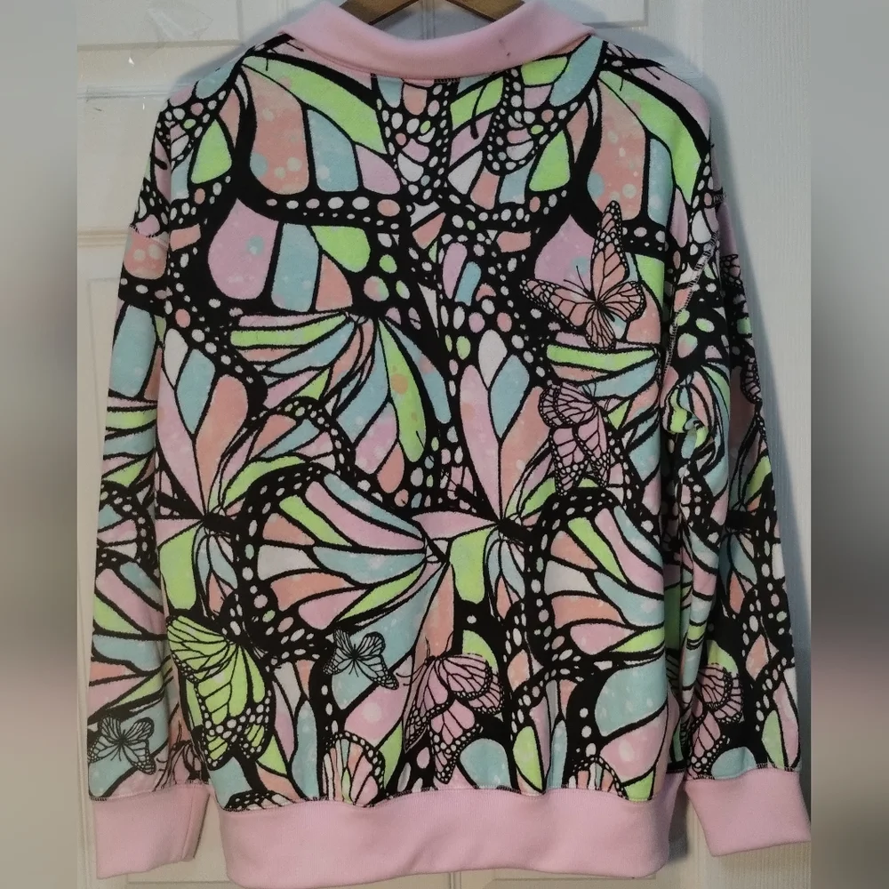 Girl's Justice Quarter Zip CX Butterfly Pullover